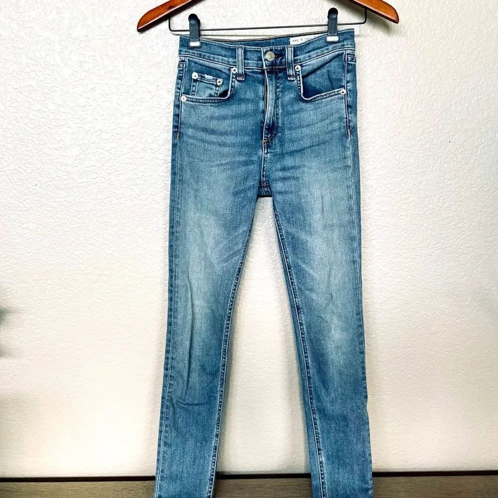 Rag & Bone Freemont High Waist Skinny Jeans Designer 24
